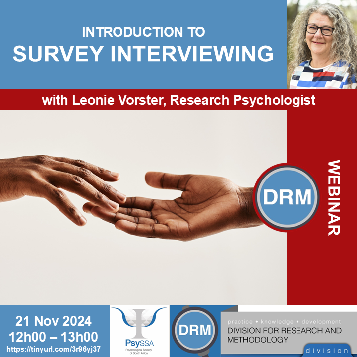 Introduction to Survey Interviewing PsySSA DRM Webinar